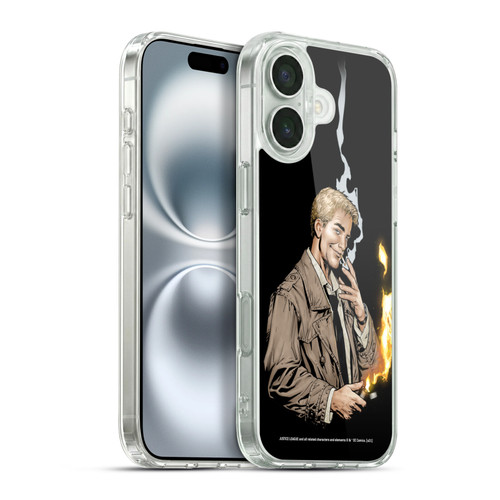 Justice League DC Comics Dark Comic Art Constantine #0 Soft Gel Case for Apple iPhone 16 Plus & MagSafe