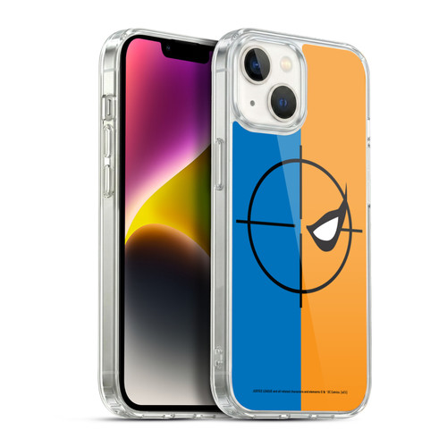 Justice League DC Comics Deathstroke Comic Art Logo Soft Gel Case for Apple iPhone 14