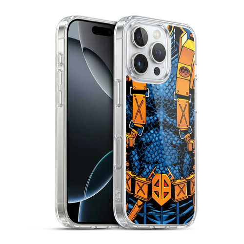Justice League DC Comics Deathstroke Comic Art New 52 Costume Soft Gel Case for Apple iPhone 16 Pro & MagSafe