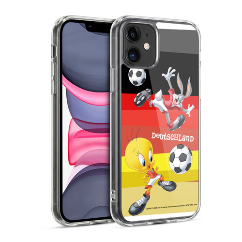 Looney Tunes Flag Graphics Germany Bugs Bunny & Tweety Soft Gel Case for Apple iPhone 11