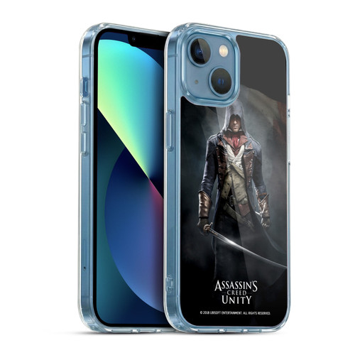 Assassin's Creed Unity Key Art Arno Dorian Sword Soft Gel Case for Apple iPhone 13 Mini & MagSafe