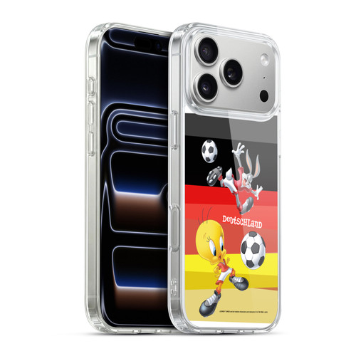 Looney Tunes Flag Graphics Germany Bugs Bunny & Tweety Soft Gel Case for Apple iPhone 17 Pro Max