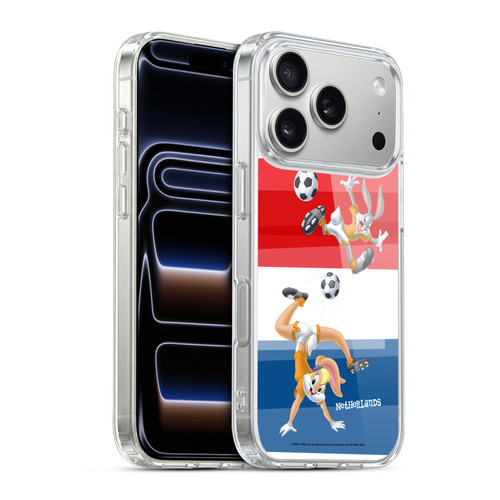 Looney Tunes Flag Graphics Netherlands Lola & Bugs Bunny Soft Gel Case for Apple iPhone 17 Pro