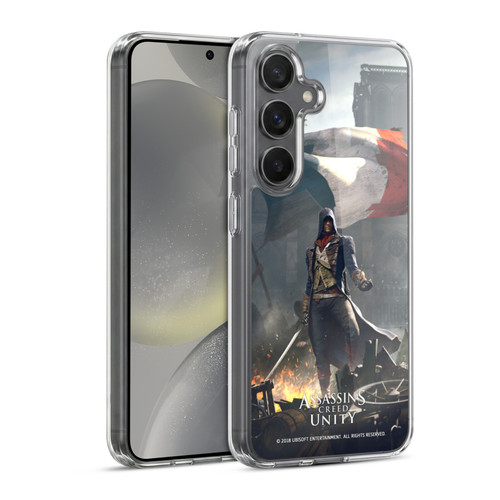 Assassin's Creed Unity Key Art Arno Dorian French Flag Soft Gel Case for Samsung Galaxy S24 5G & MagSafe