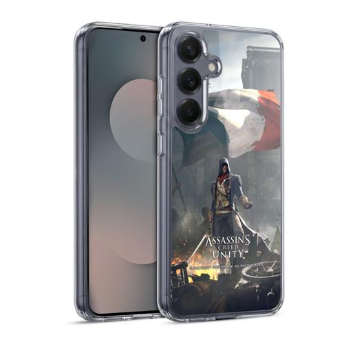 Assassin's Creed Unity Key Art Arno Dorian French Flag Soft Gel Case for Samsung Galaxy S25 & MagSafe