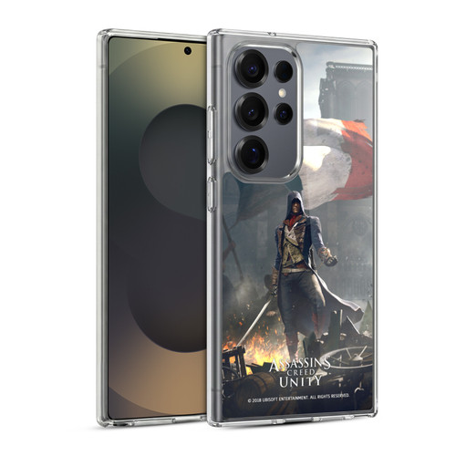 Assassin's Creed Unity Key Art Arno Dorian French Flag Soft Gel Case for Samsung Galaxy S25 Ultra & MagSafe