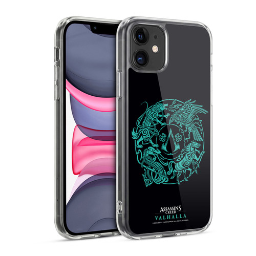 Assassin's Creed Valhalla Compositions And Patterns Animals Crest Soft Gel Case for Apple iPhone 11