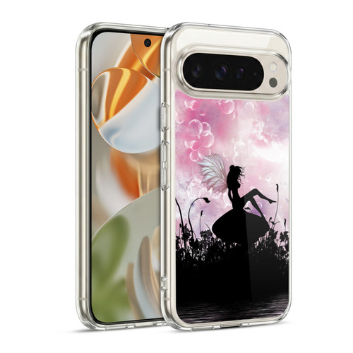 Simone Gatterwe Angels And Fairies Pink Silhouette Soft Gel Case for Google Pixel 9 / Pixel 9 Pro