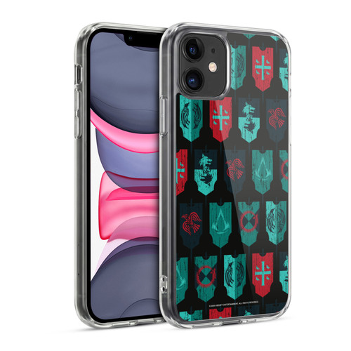Assassin's Creed Valhalla Compositions And Patterns Banners Soft Gel Case for Apple iPhone 11