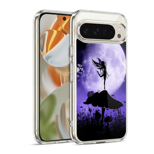 Simone Gatterwe Angels And Fairies Purple Silhouette Soft Gel Case for Google Pixel 9 / Pixel 9 Pro