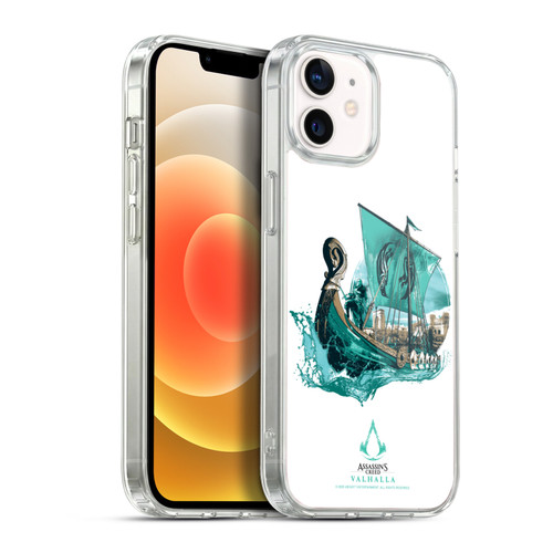 Assassin's Creed Valhalla Compositions And Patterns Eivor's Drakkar Soft Gel Case for Apple iPhone 12 / iPhone 12 Pro & MagSafe
