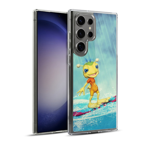 Simone Gatterwe Angels And Fairies Surfing Alien Soft Gel Case for Samsung Galaxy S23 Ultra 5G & MagSafe