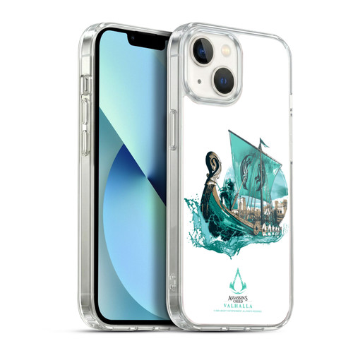 Assassin's Creed Valhalla Compositions And Patterns Eivor's Drakkar Soft Gel Case for Apple iPhone 13