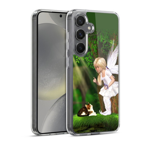 Simone Gatterwe Angels And Fairies Cat And Fairy Soft Gel Case for Samsung Galaxy S24 5G & MagSafe