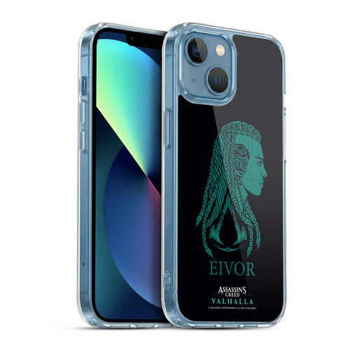 Assassin's Creed Valhalla Compositions And Patterns Eivor's Female Version Soft Gel Case for Apple iPhone 13 Mini & MagSafe