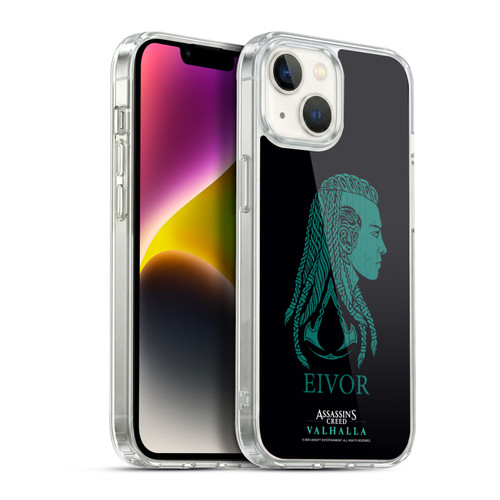 Assassin's Creed Valhalla Compositions And Patterns Eivor's Female Version Soft Gel Case for Apple iPhone 14