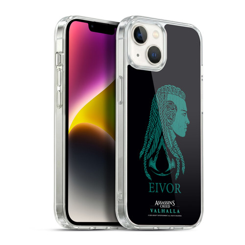 Assassin's Creed Valhalla Compositions And Patterns Eivor's Female Version Soft Gel Case for Apple iPhone 14 Plus & MagSafe