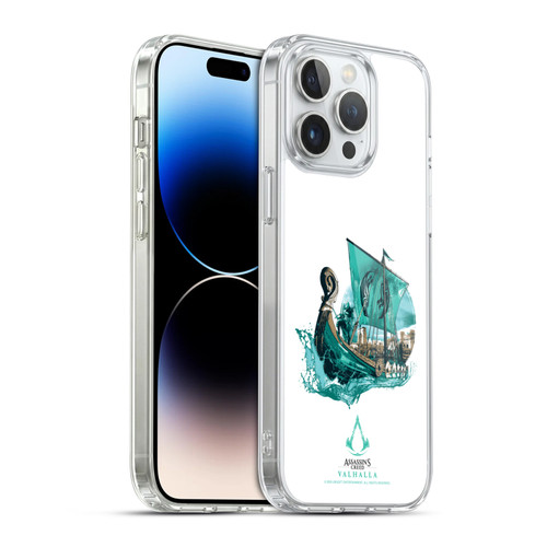 Assassin's Creed Valhalla Compositions And Patterns Eivor's Drakkar Soft Gel Case for Apple iPhone 14 Pro Max & MagSafe