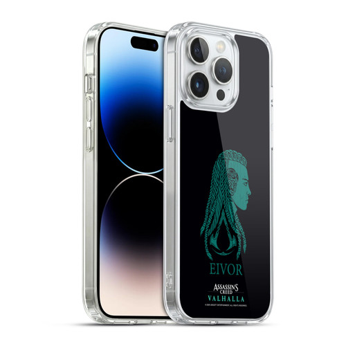 Assassin's Creed Valhalla Compositions And Patterns Eivor's Female Version Soft Gel Case for Apple iPhone 14 Pro Max & MagSafe