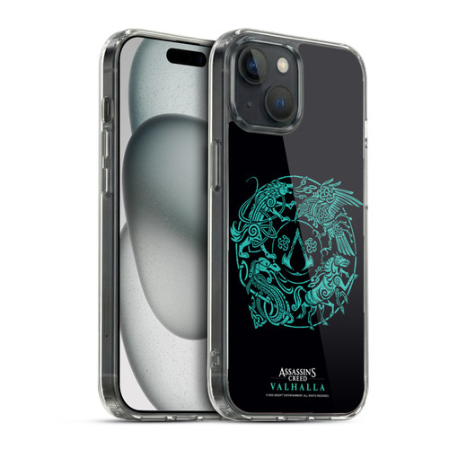 Assassin's Creed Valhalla Compositions And Patterns Animals Crest Soft Gel Case for Apple iPhone 15 & MagSafe