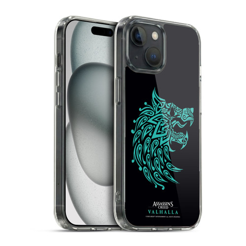 Assassin's Creed Valhalla Compositions And Patterns Wolf Soft Gel Case for Apple iPhone 15 & MagSafe