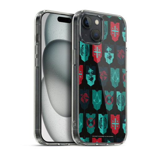 Assassin's Creed Valhalla Compositions And Patterns Banners Soft Gel Case for Apple iPhone 15 Plus & MagSafe