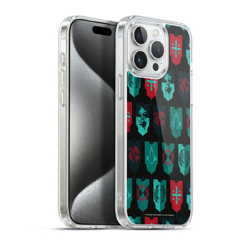 Assassin's Creed Valhalla Compositions And Patterns Banners Soft Gel Case for Apple iPhone 15 Pro Max & MagSafe