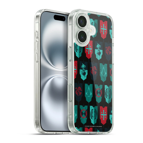 Assassin's Creed Valhalla Compositions And Patterns Banners Soft Gel Case for Apple iPhone 16 Plus & MagSafe