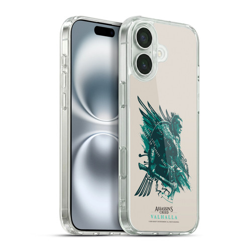 Assassin's Creed Valhalla Compositions And Patterns Eivor's Bearded Axe (Skeggøx) Soft Gel Case for Apple iPhone 16 Plus & MagSafe