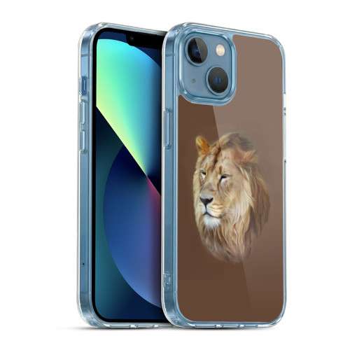 Simone Gatterwe Wildlife Lion Soft Gel Case for Apple iPhone 13 Mini & MagSafe
