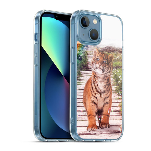 Simone Gatterwe Wildlife Tiger Soft Gel Case for Apple iPhone 13 Mini & MagSafe