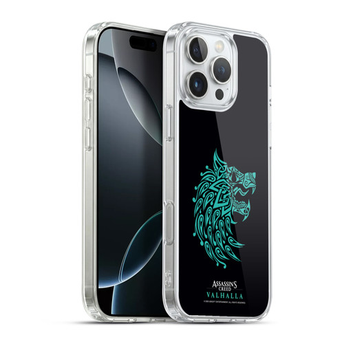 Assassin's Creed Valhalla Compositions And Patterns Wolf Soft Gel Case for Apple iPhone 16 Pro Max & MagSafe