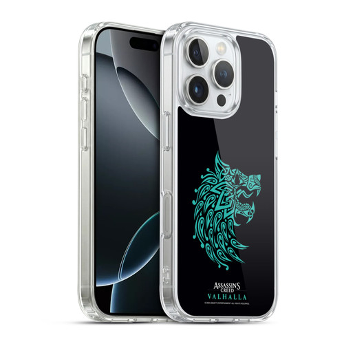 Assassin's Creed Valhalla Compositions And Patterns Wolf Soft Gel Case for Apple iPhone 16 Pro & MagSafe