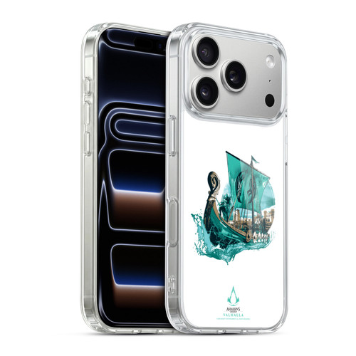 Assassin's Creed Valhalla Compositions And Patterns Eivor's Drakkar Soft Gel Case for Apple iPhone 17 Pro