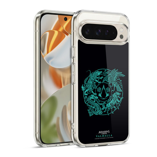 Assassin's Creed Valhalla Compositions And Patterns Animals Crest Soft Gel Case for Google Pixel 9 / Pixel 9 Pro