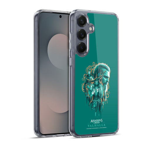 Assassin's Creed Valhalla Compositions And Patterns Volva Soft Gel Case for Samsung Galaxy S25+ & MagSafe