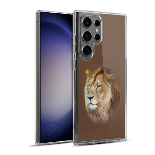 Simone Gatterwe Wildlife Lion Soft Gel Case for Samsung Galaxy S23 Ultra 5G & MagSafe