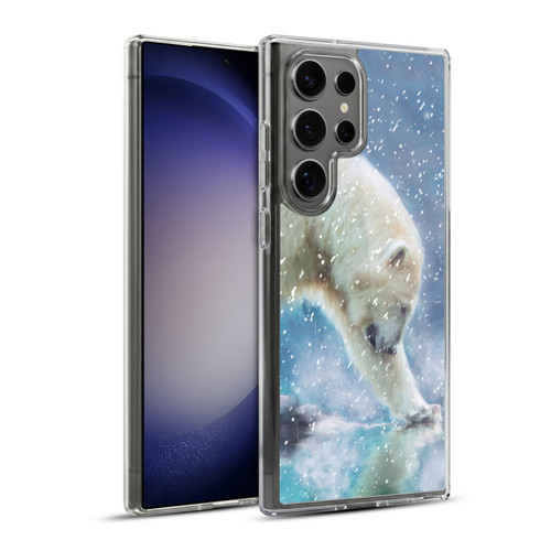 Simone Gatterwe Wildlife Snow Soft Gel Case for Samsung Galaxy S23 Ultra 5G & MagSafe
