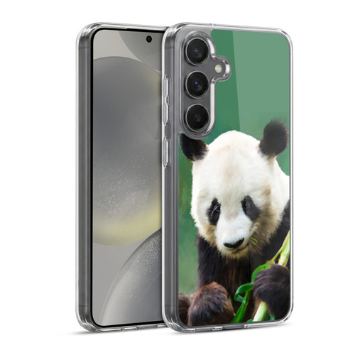 Simone Gatterwe Wildlife Panda Soft Gel Case for Samsung Galaxy S24 5G & MagSafe