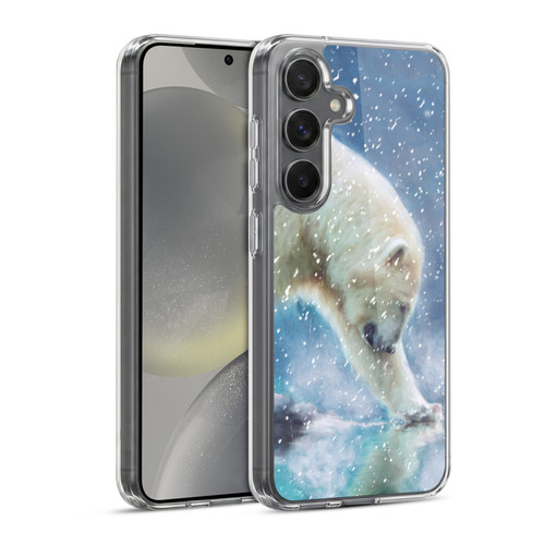 Simone Gatterwe Wildlife Snow Soft Gel Case for Samsung Galaxy S24 5G & MagSafe