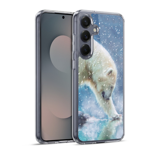 Simone Gatterwe Wildlife Snow Soft Gel Case for Samsung Galaxy S25+ & MagSafe
