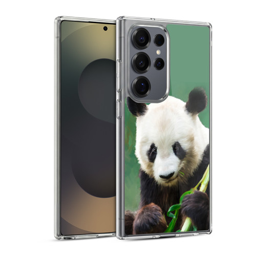 Simone Gatterwe Wildlife Panda Soft Gel Case for Samsung Galaxy S25 Ultra & MagSafe
