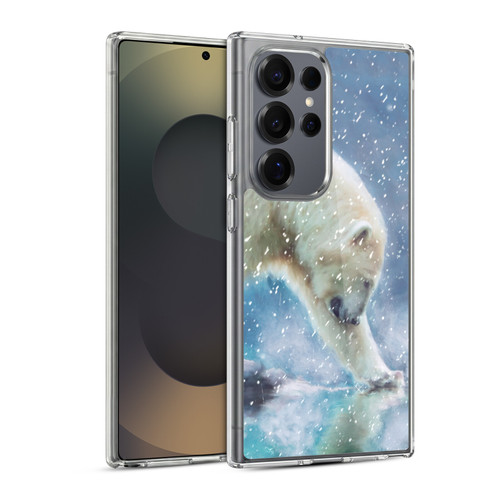 Simone Gatterwe Wildlife Snow Soft Gel Case for Samsung Galaxy S25 Ultra & MagSafe