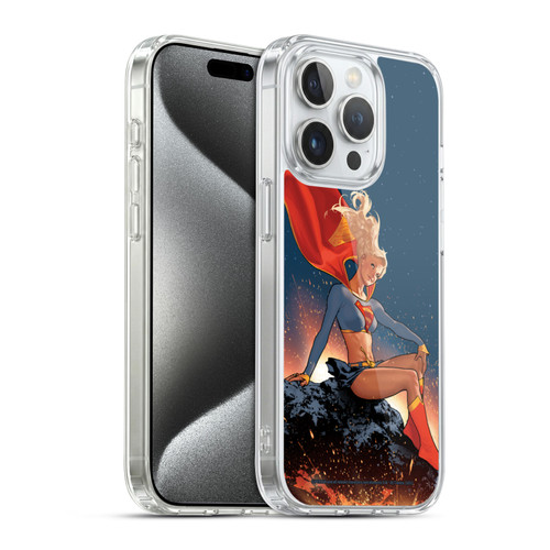 Superman DC Comics Supergirl Comic Art #23 Variant Soft Gel Case for Apple iPhone 15 Pro & MagSafe