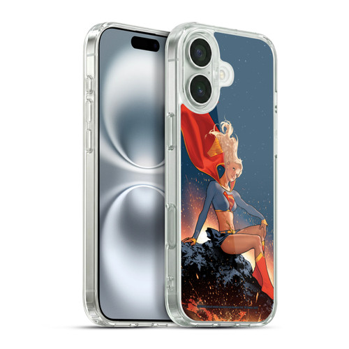 Superman DC Comics Supergirl Comic Art #23 Variant Soft Gel Case for Apple iPhone 16 Plus & MagSafe