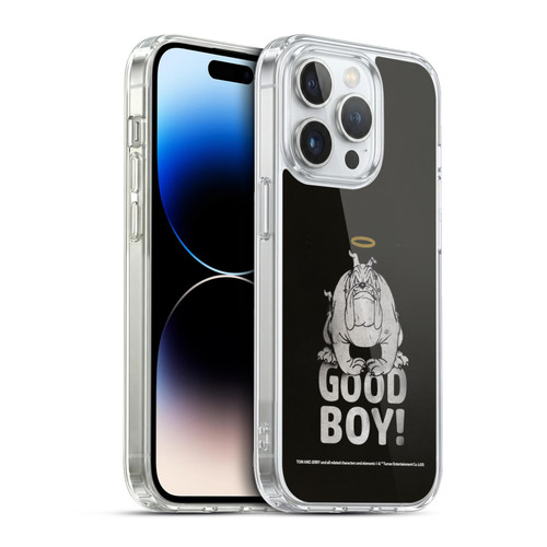 Tom and Jerry Typography Art Good Boy Soft Gel Case for Apple iPhone 13 Pro & MagSafe