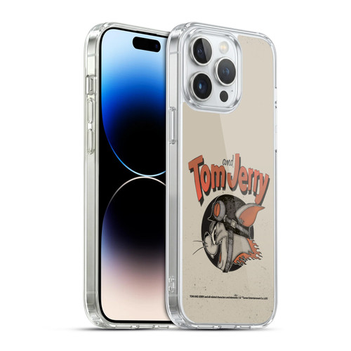Tom and Jerry Typography Art Jerry Soft Gel Case for Apple iPhone 14 Pro Max & MagSafe