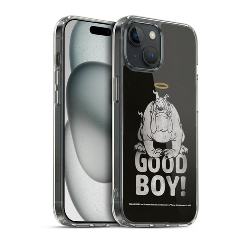 Tom and Jerry Typography Art Good Boy Soft Gel Case for Apple iPhone 15 & MagSafe