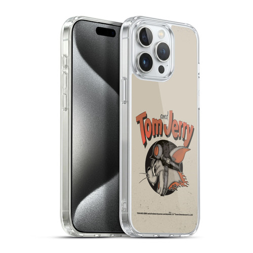 Tom and Jerry Typography Art Jerry Soft Gel Case for Apple iPhone 15 Pro Max & MagSafe