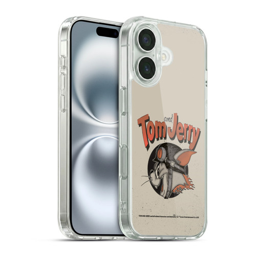 Tom and Jerry Typography Art Jerry Soft Gel Case for Apple iPhone 16 & MagSafe
